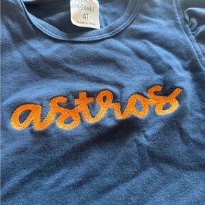 Astros Kids Blue Shirt- embroidered